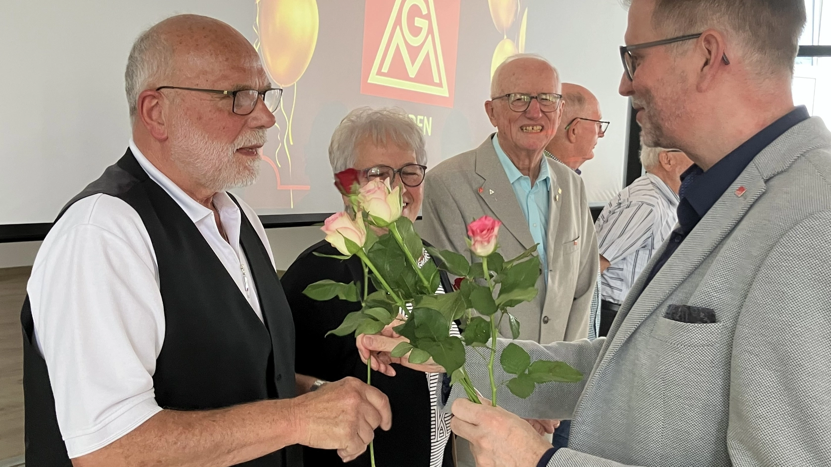 Blumen für Jubilar