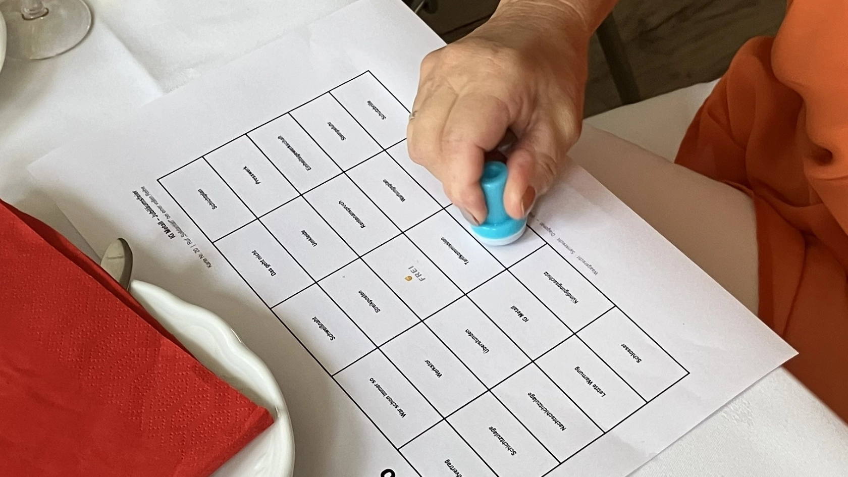 Bingo - der erste Begriff