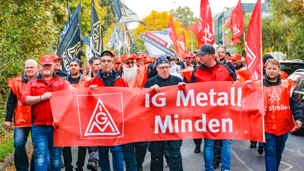 Warnstreik IGM Minden