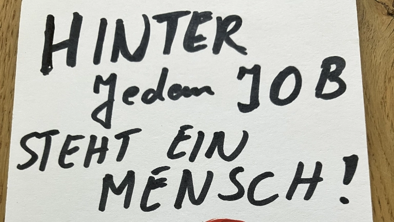 Hinter jedem Job steht eine Existenz  - eine Familie