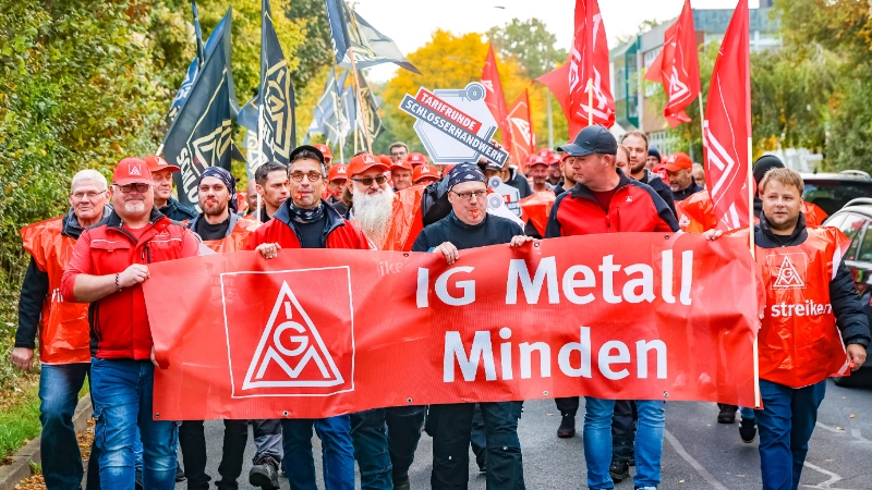 Warnstreik IGM Minden